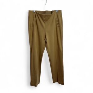 Chico's dark tan pull on pants size 3R size 16R